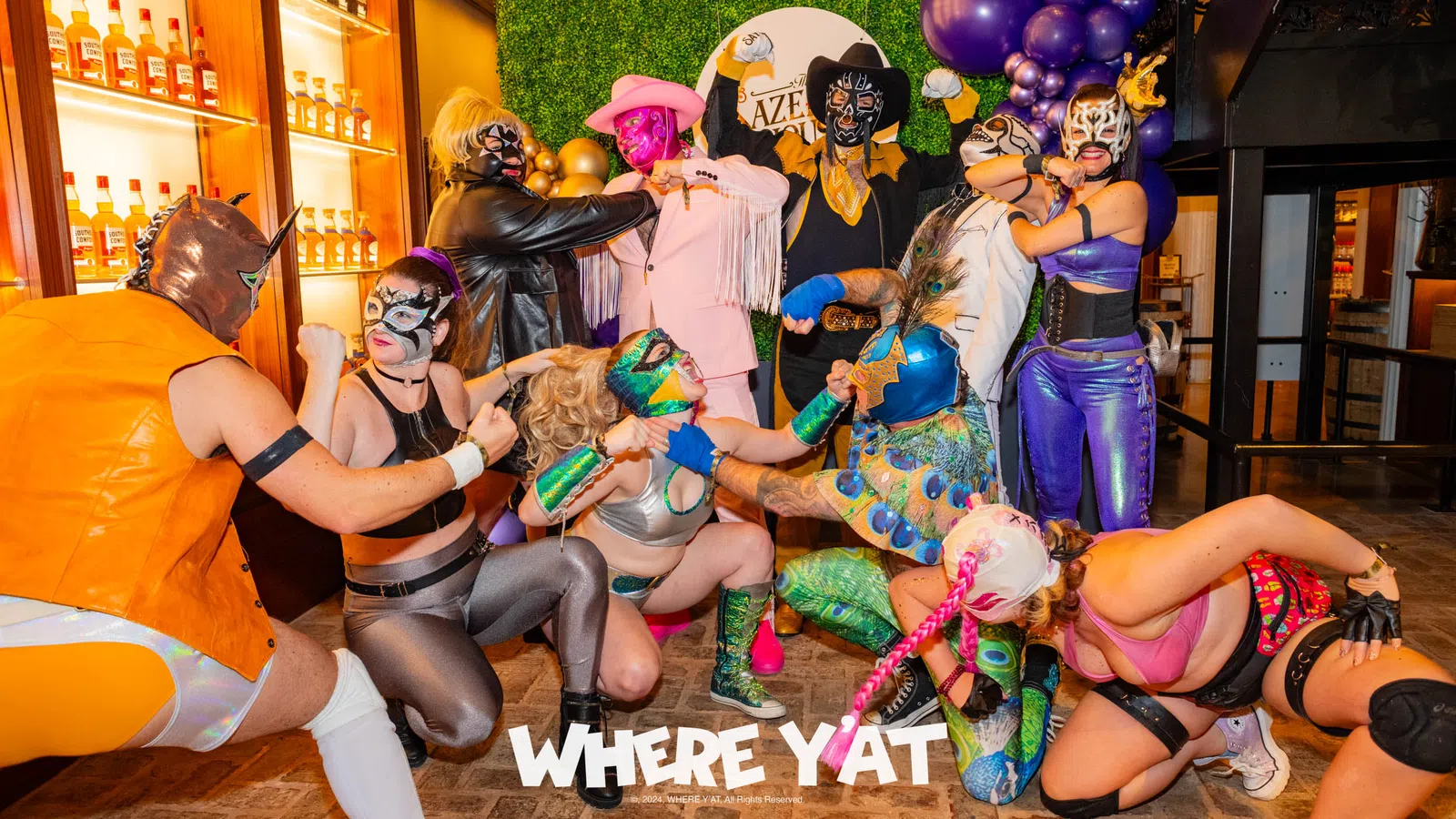 a group of people wearing clothing