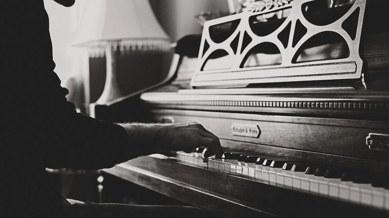 a person playing a piano