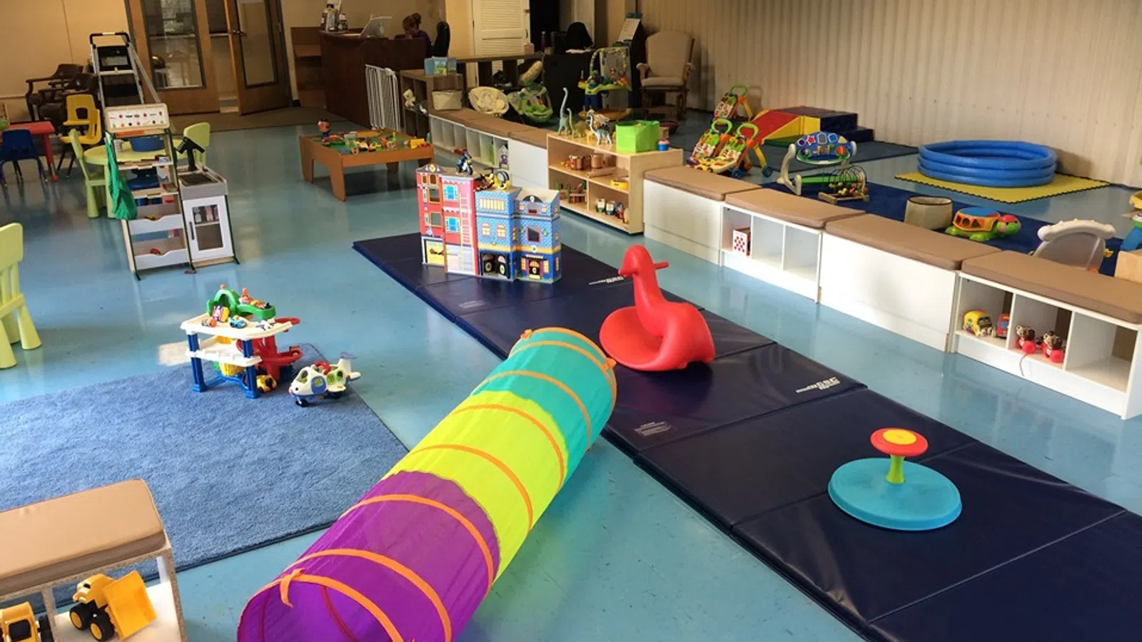 a room with toys and toys