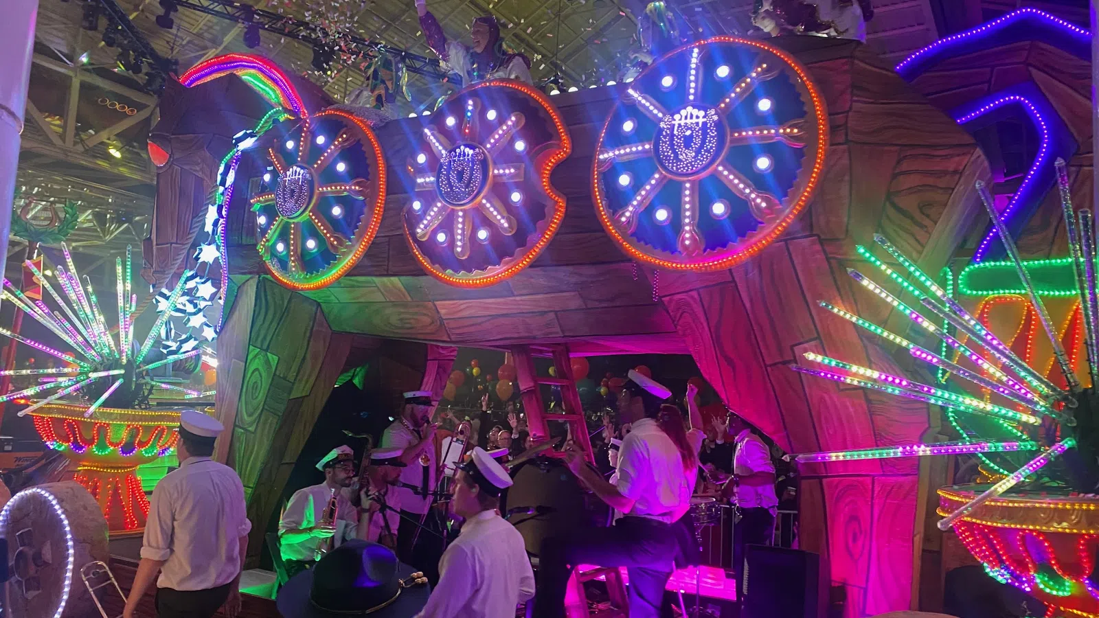 a group of people playing instruments
