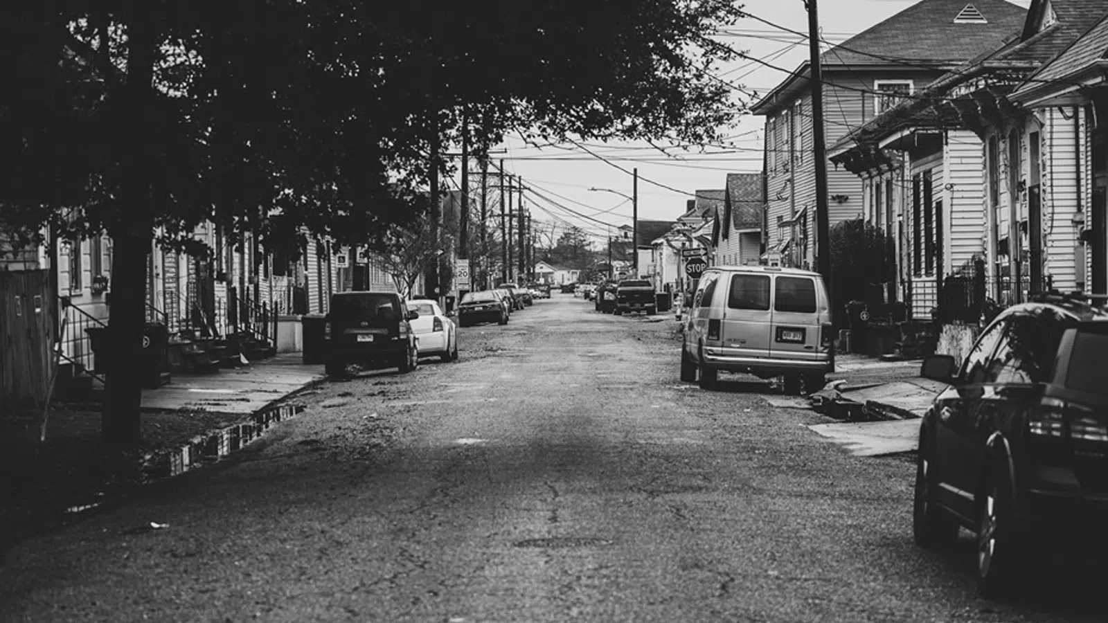 a street with cars parked along it