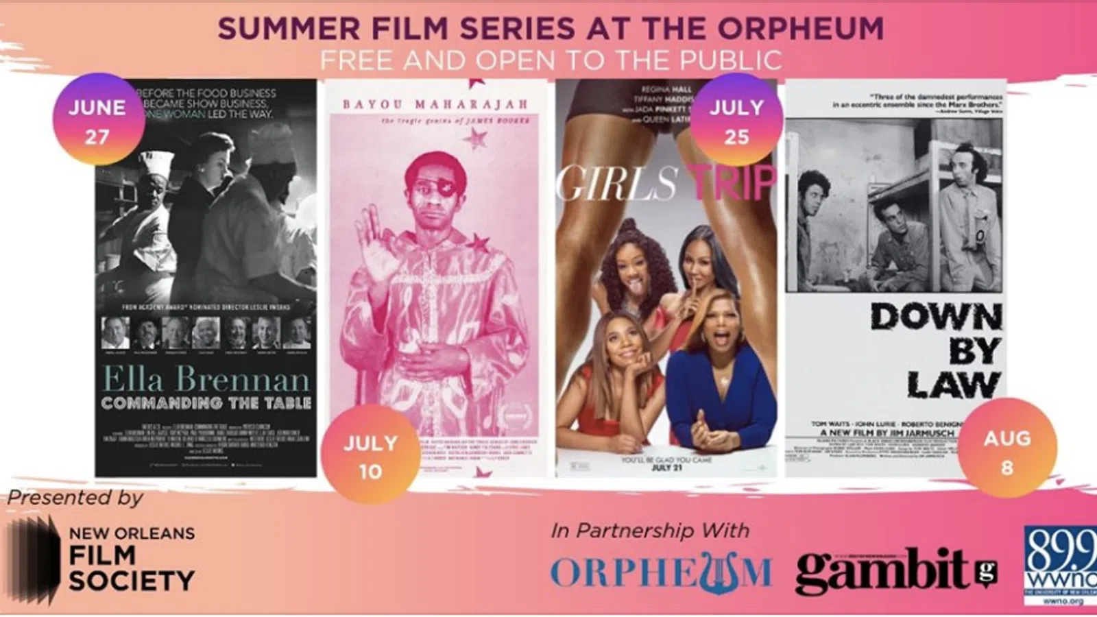 Girls Trip and Bayou Maharajah Headline New Orleans Film Society?s Summer Film Series