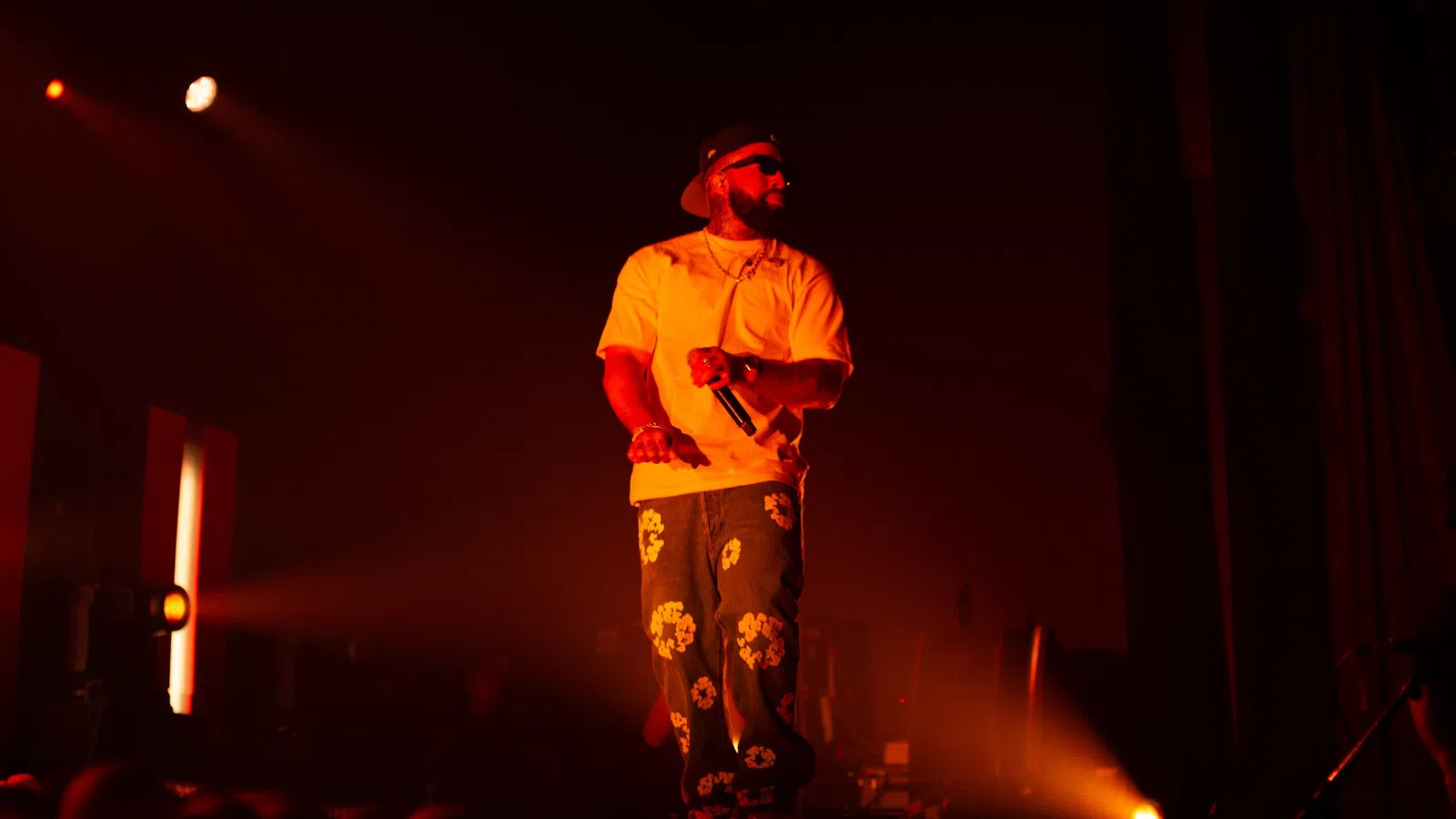 a man on a stage