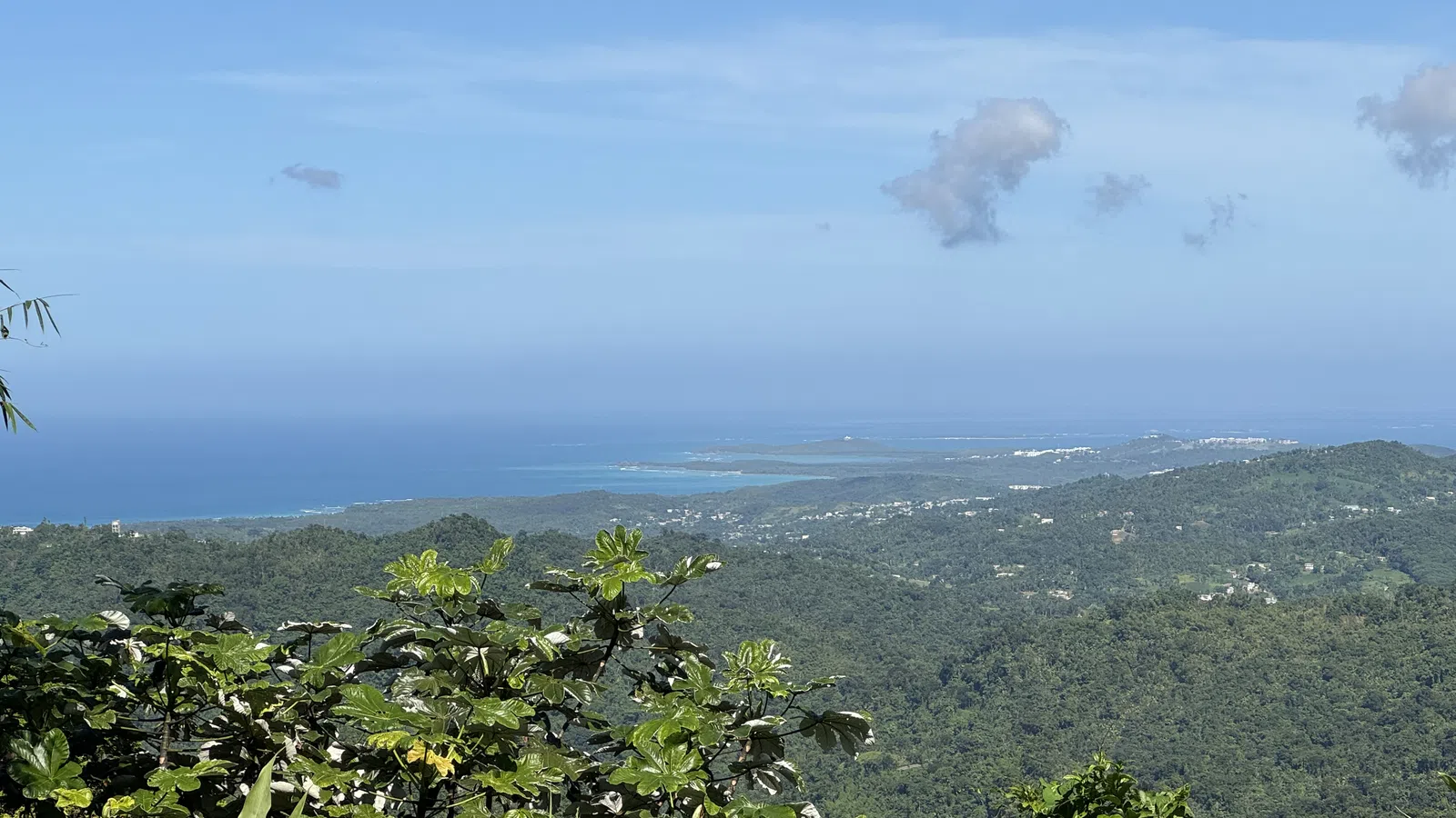 a view of a city from a hill