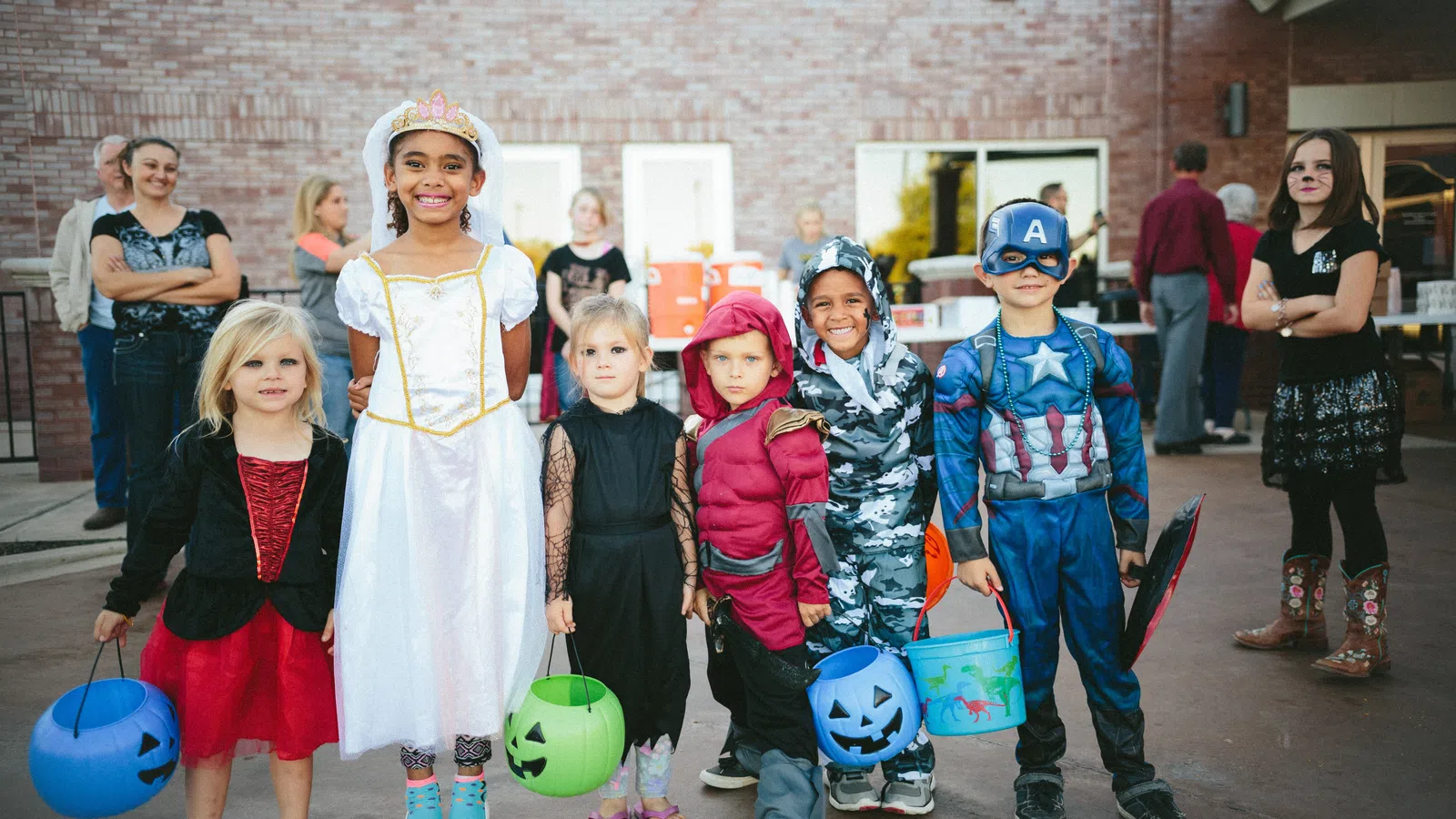 a group of children wearing clothing