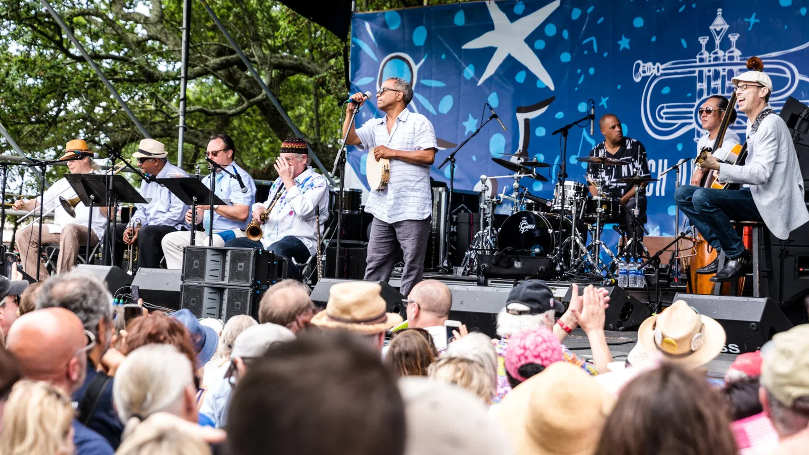 a group of people on a stage