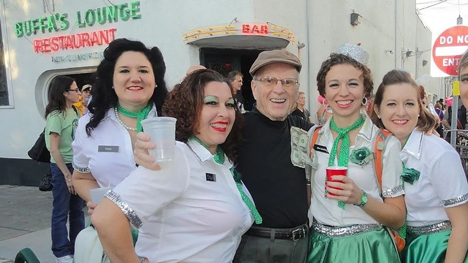 a group of people posing for a photo