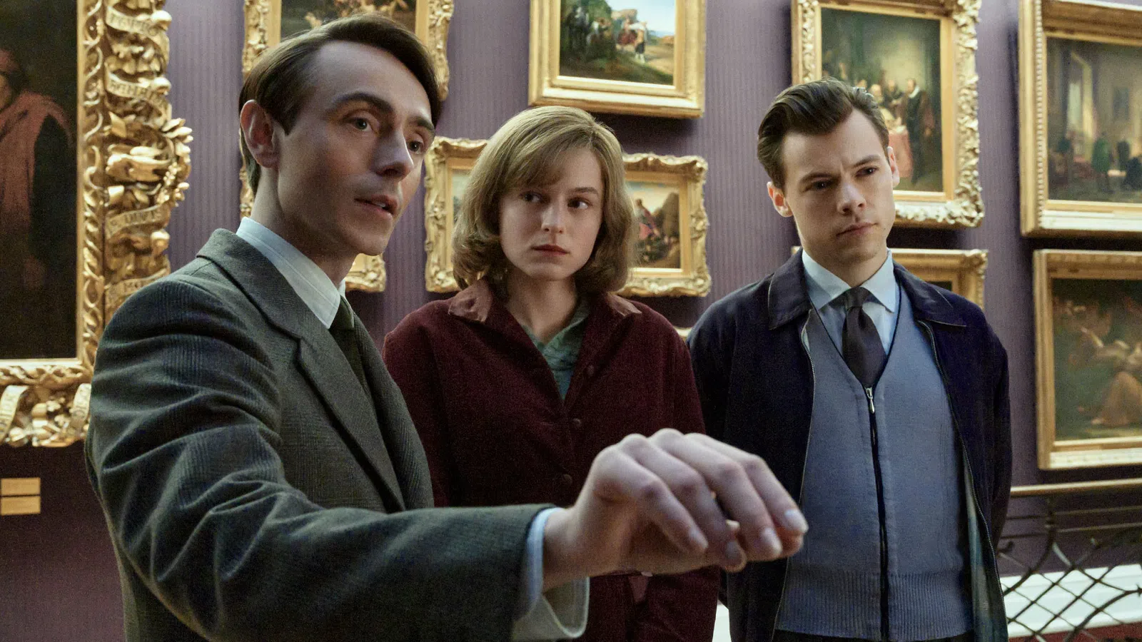 David Dawson, Harry Styles et al. posing for the camera