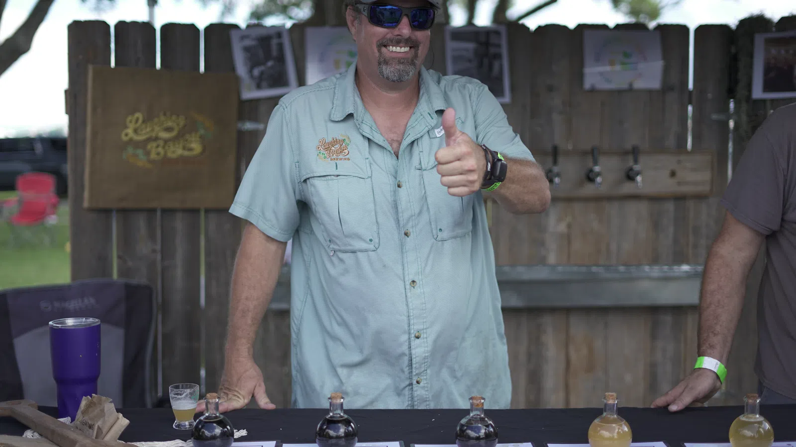 a man wearing sunglasses