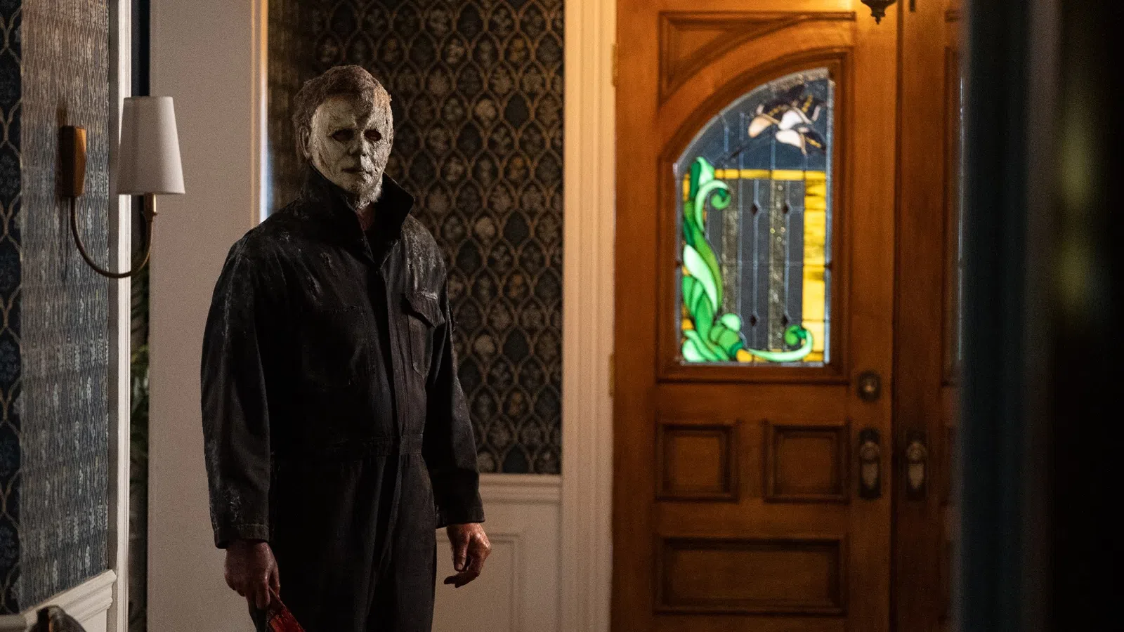 a man wearing a mask