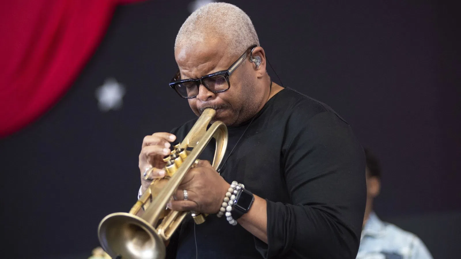 a man playing a trumpet