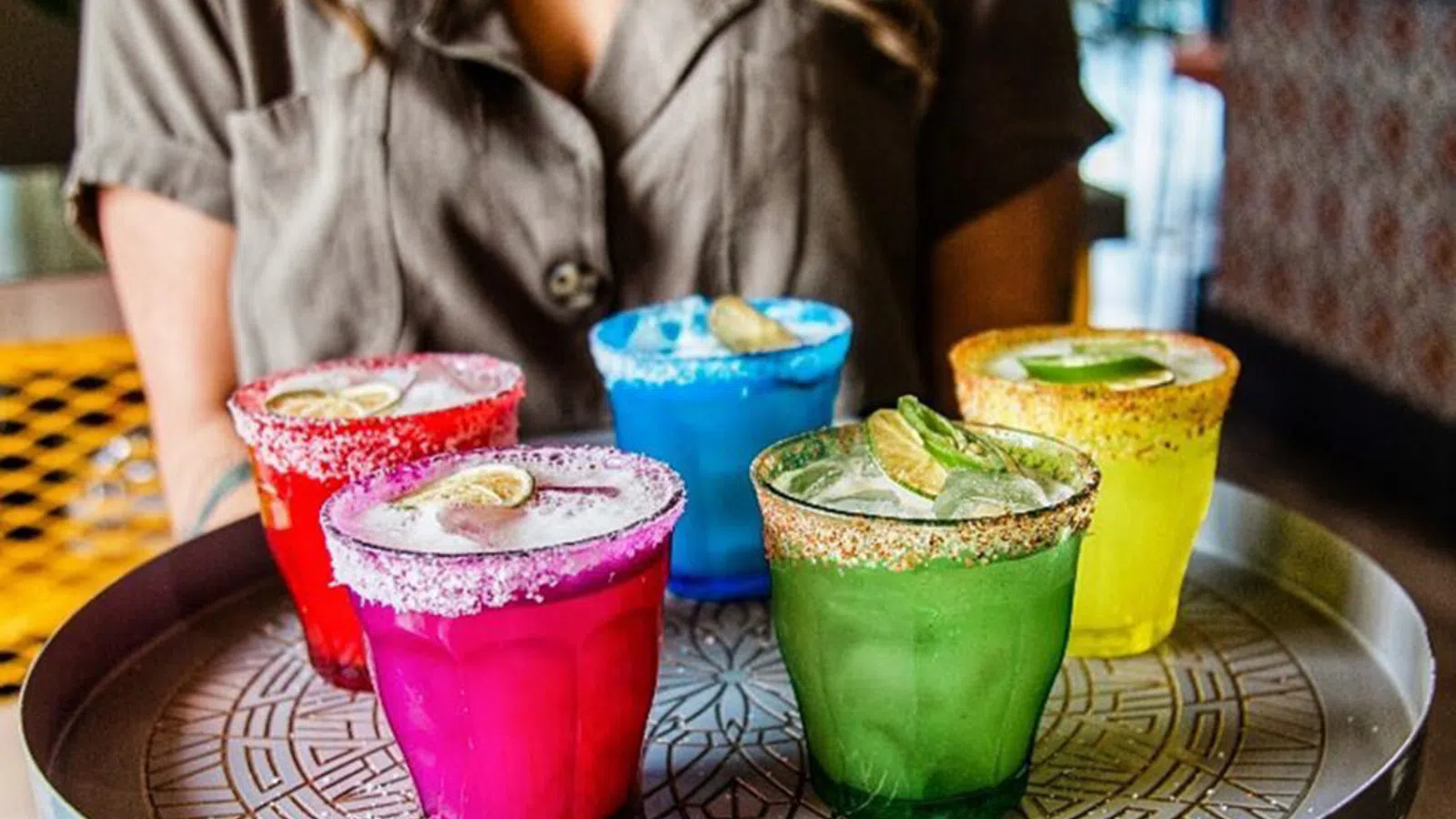 a group of colorful cups