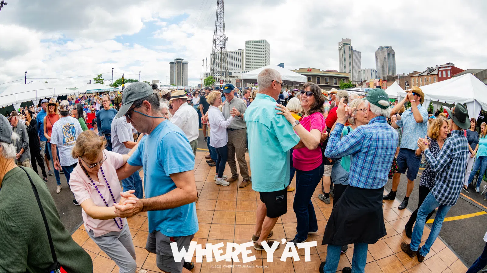 a large crowd of people at an event
