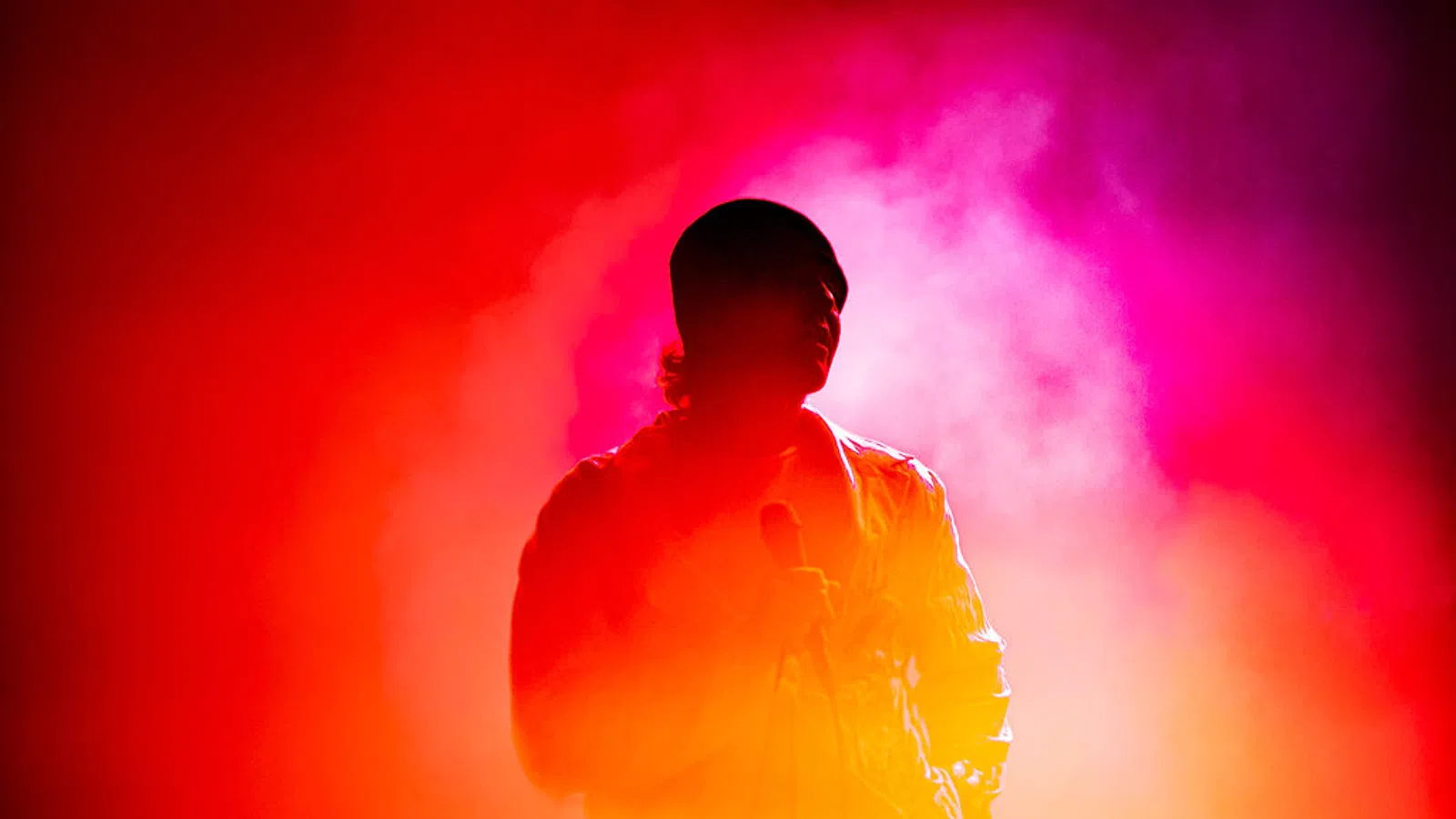 a silhouette of a person
