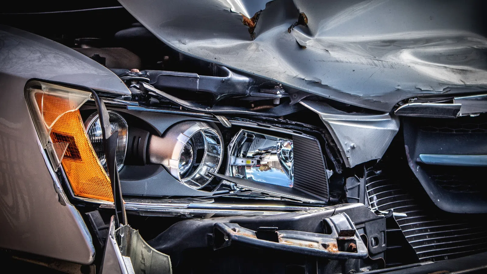 the engine of a car