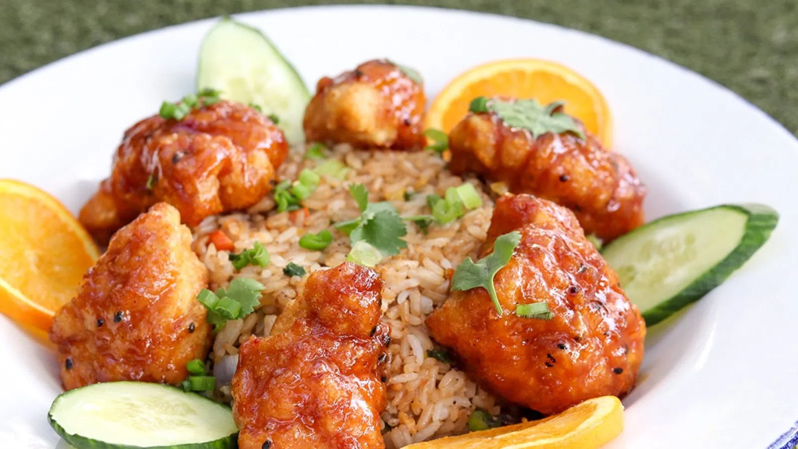 a plate of food
