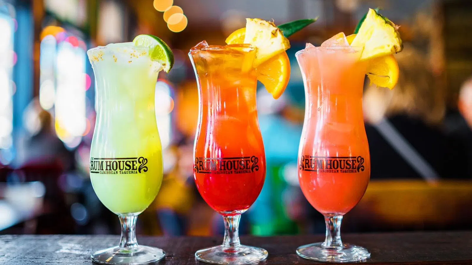 a group of glasses with liquid in them
