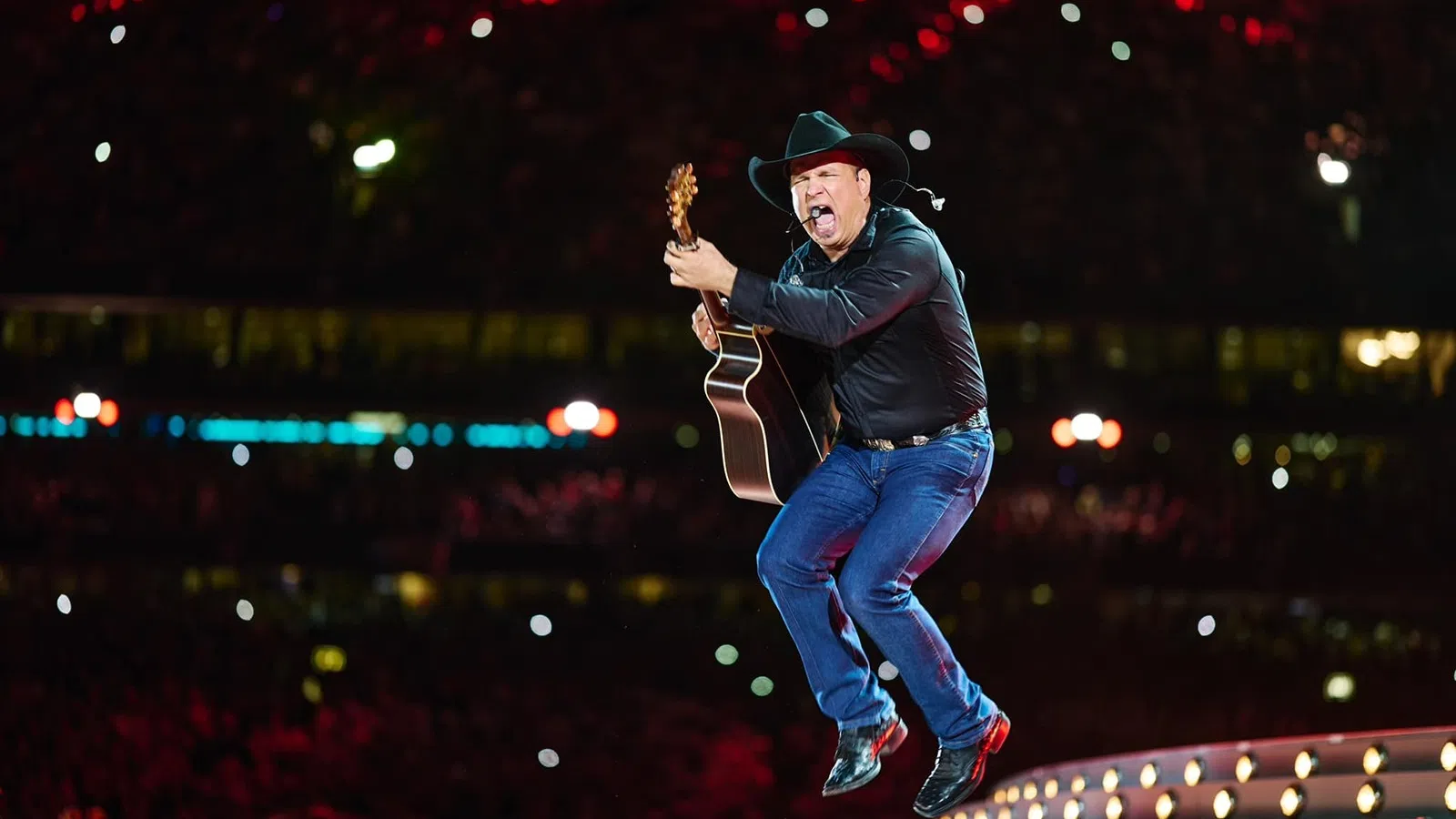 a man jumping in the air