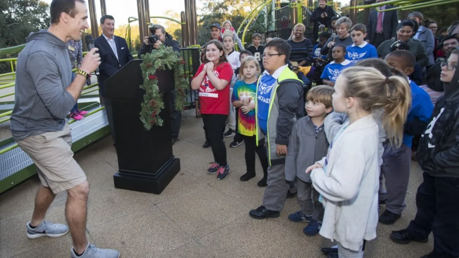 Drew and Brittany Brees Donate New Audubon Park Playground