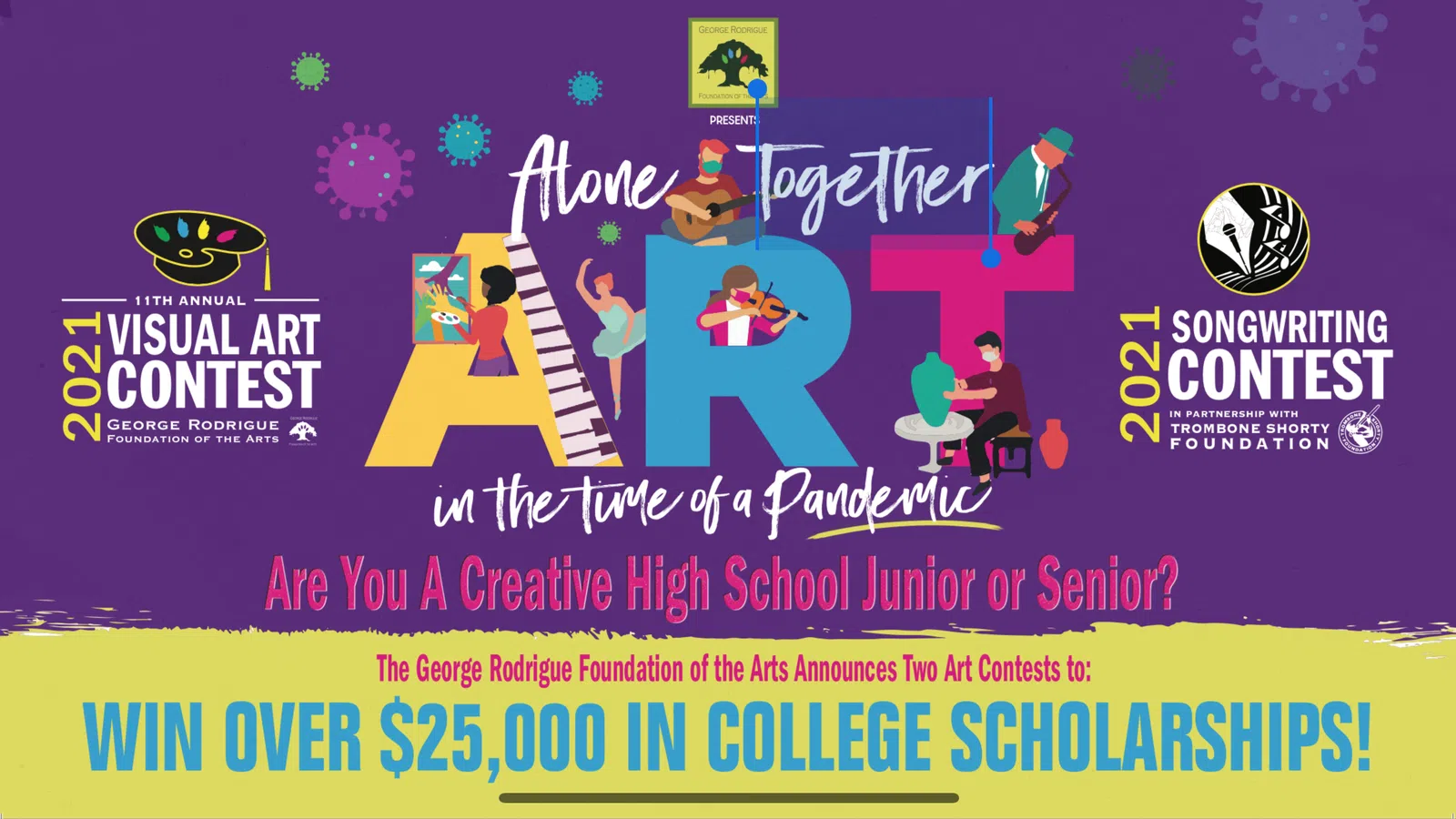 High Schoolers to Compete in Pandemic-Inspired Art and Songwriting Contests