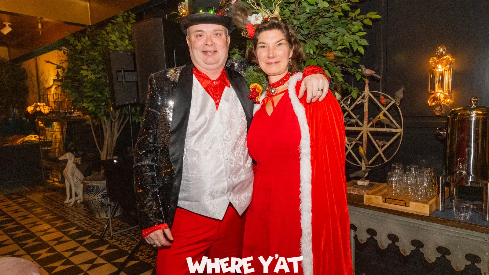 a man and woman in garment
