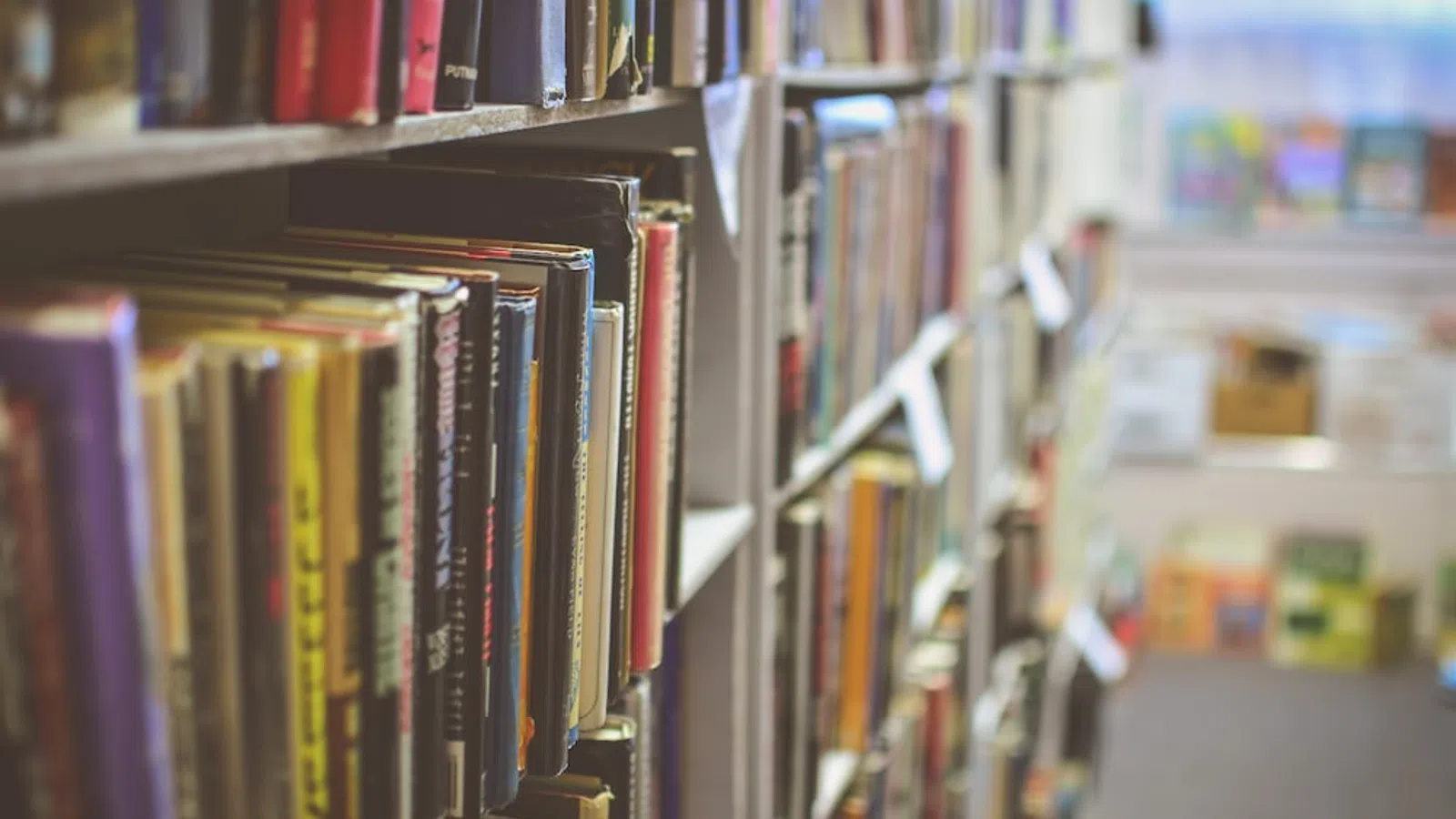 a shelf of books