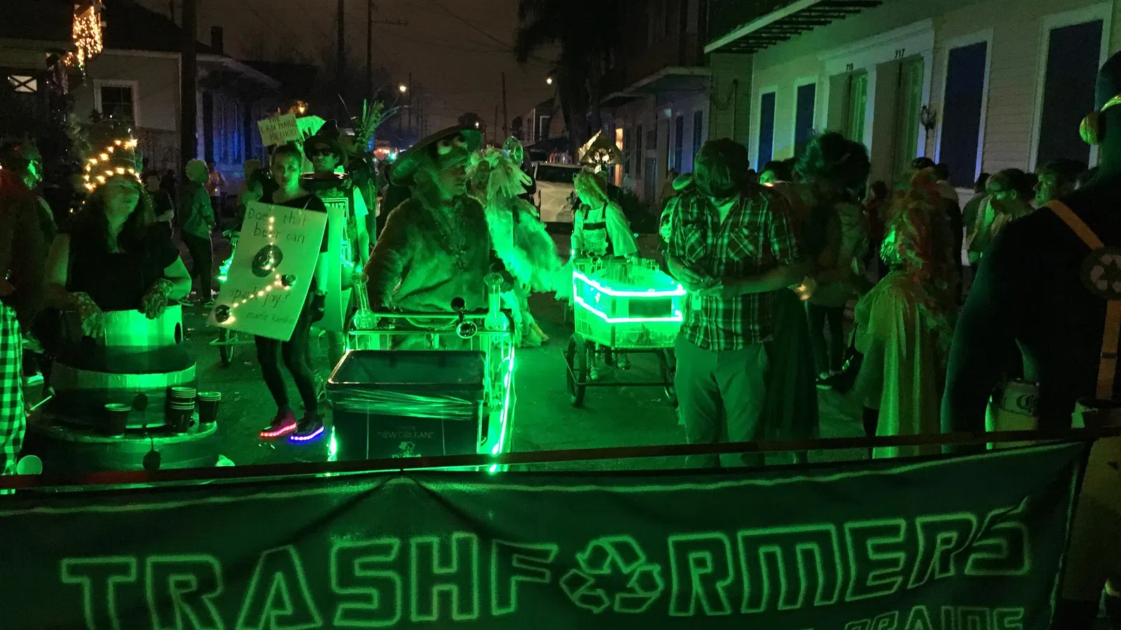The TrashFormers are Here to Make Mardi Gras Green