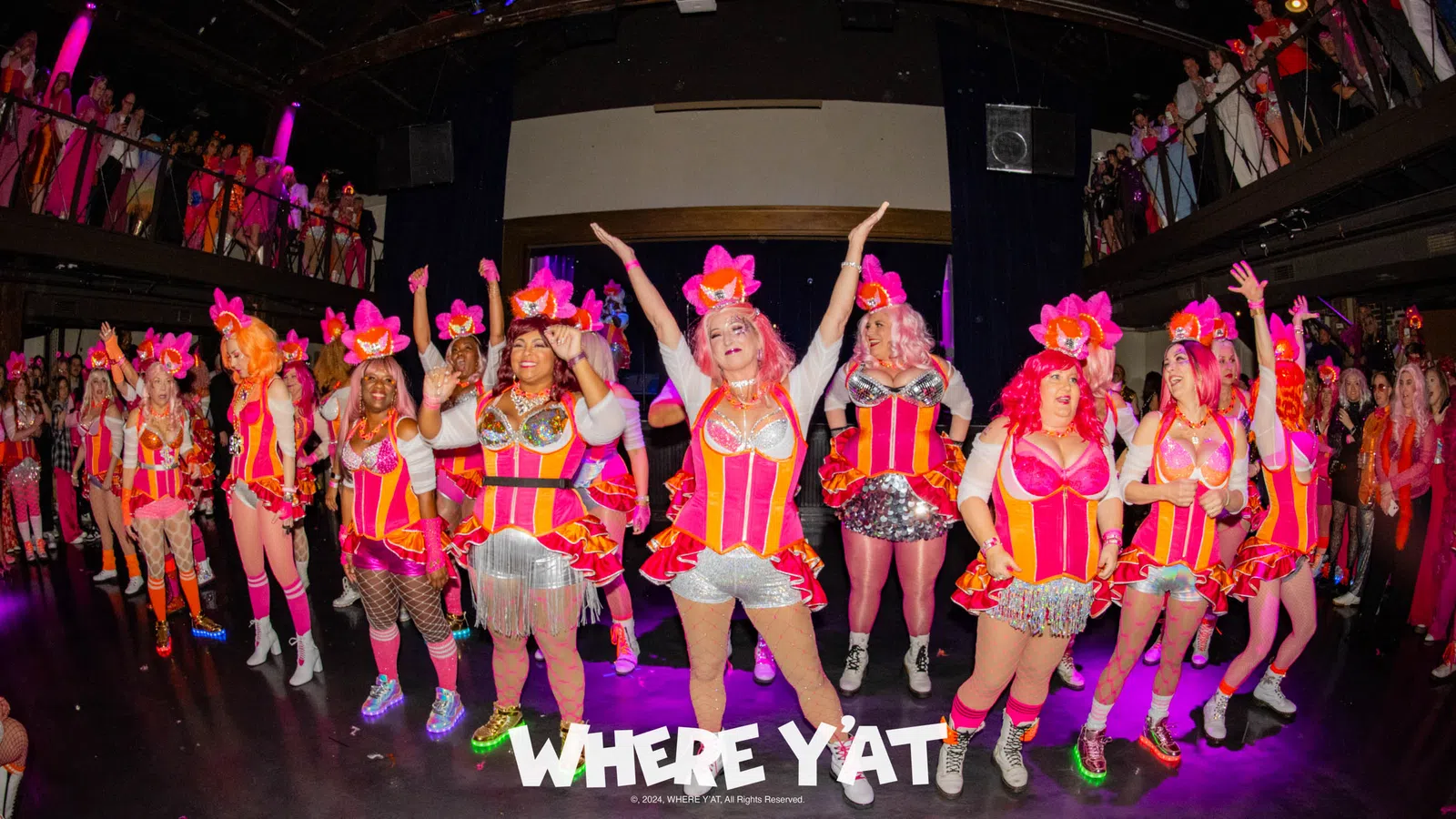 a group of women in clothing