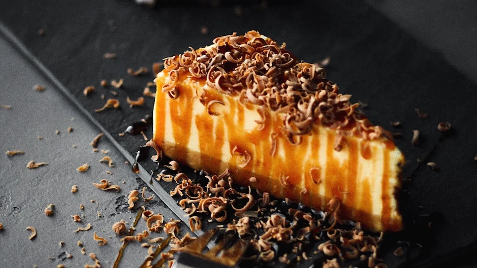 a piece of food on a table