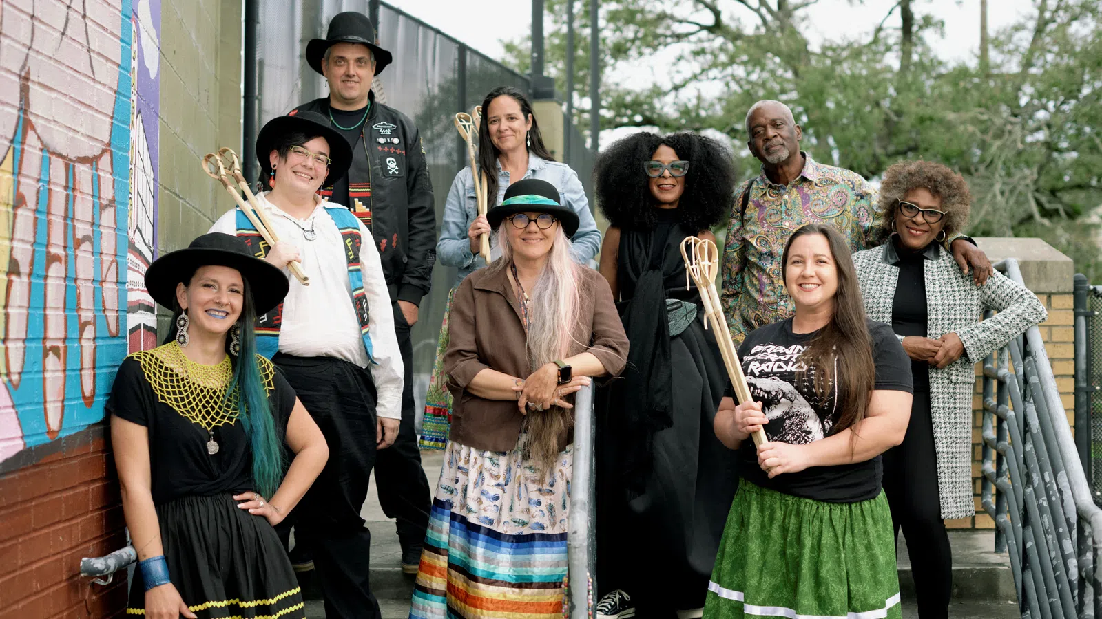 a group of people posing for a photo
