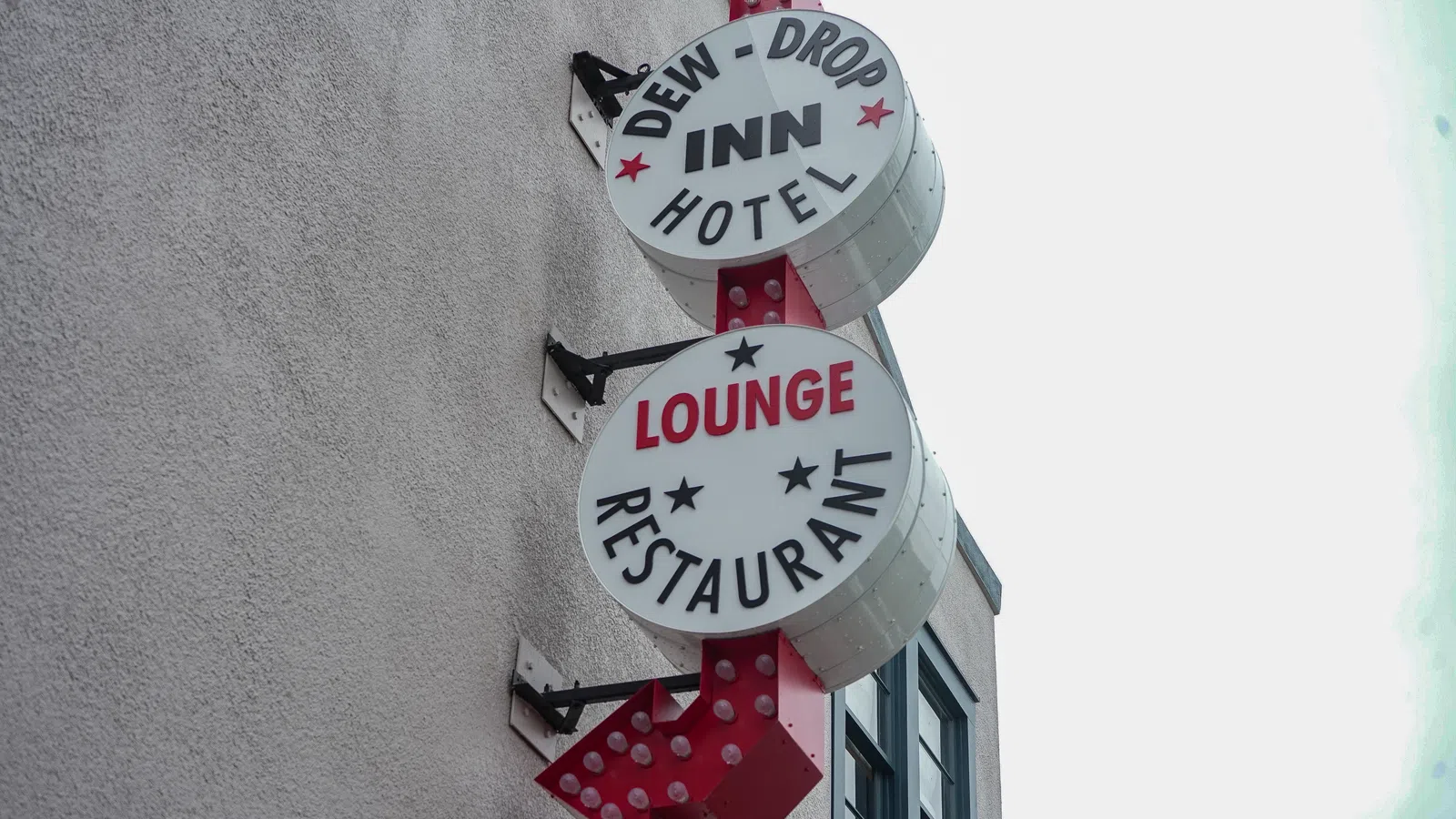 a sign on a building