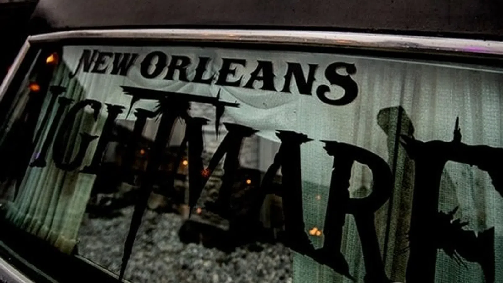 a sign on a window