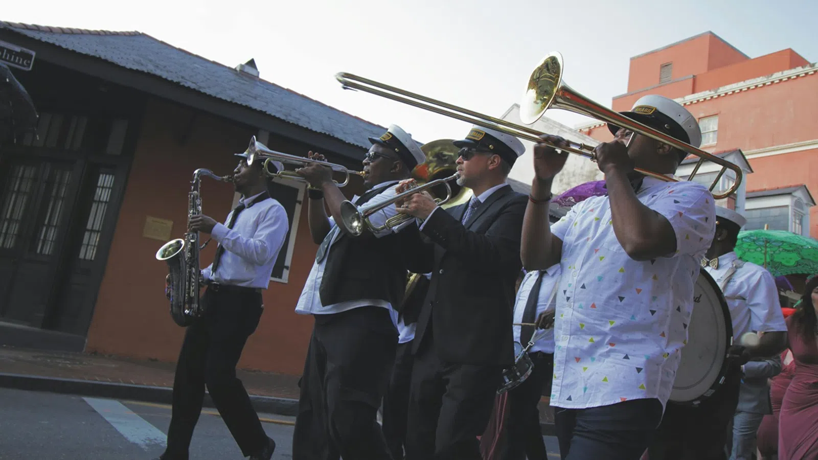 a group of people playing instruments