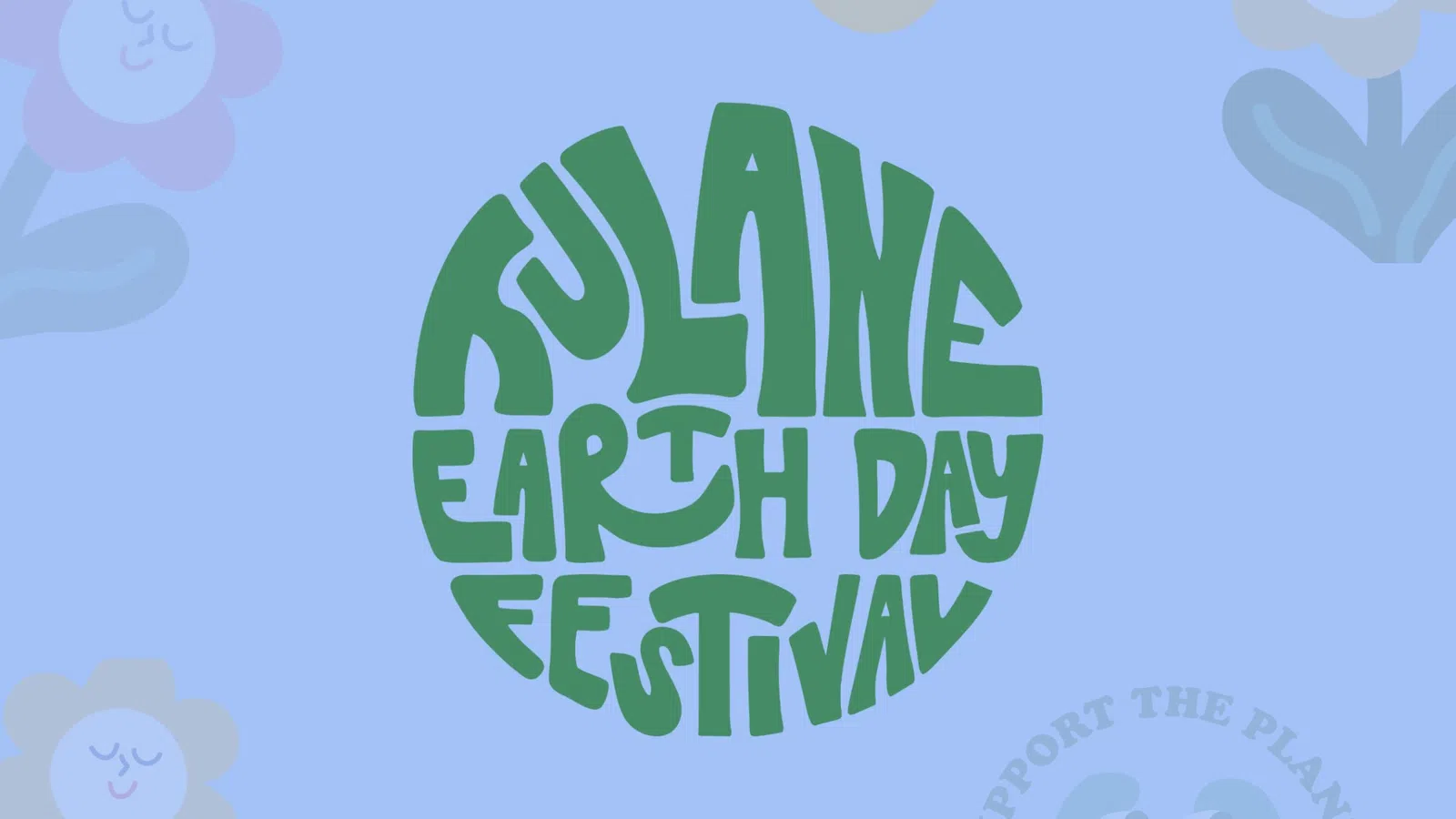 Colorful graphic for Kulane Earth Day Festival with vibrant floral elements.