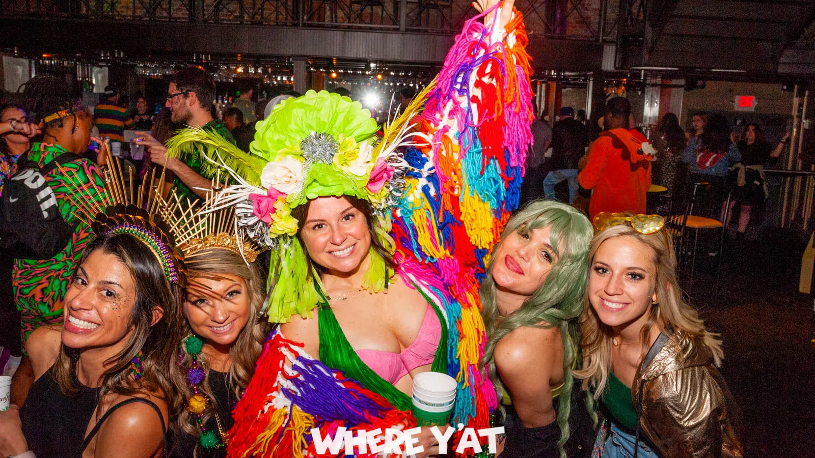 a group of women in clothing