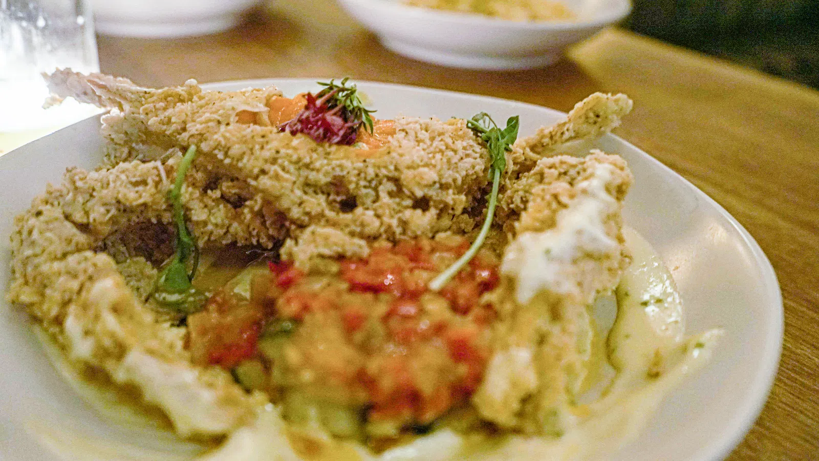 a plate of food