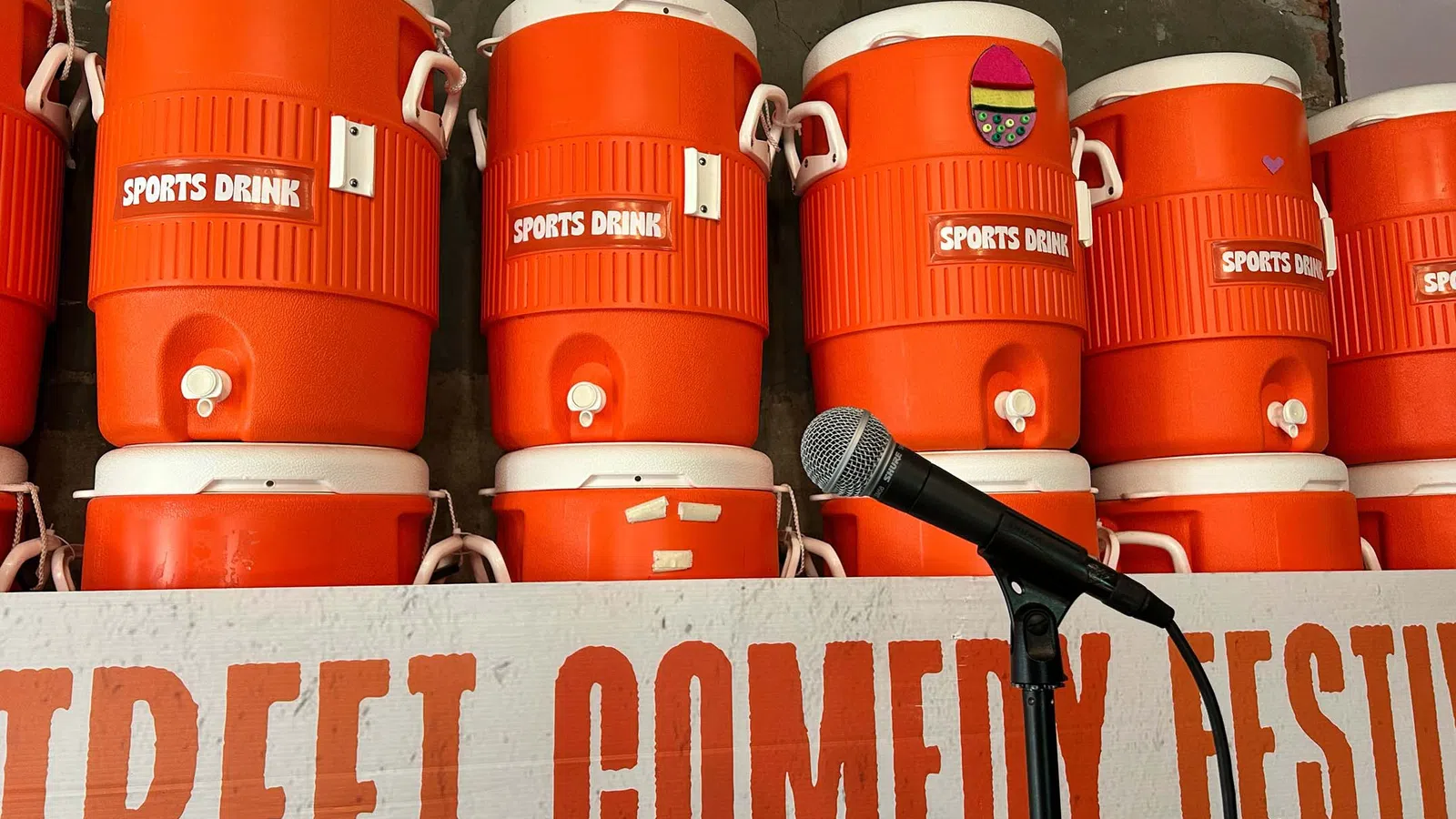 Sports Drink Wall with microphone