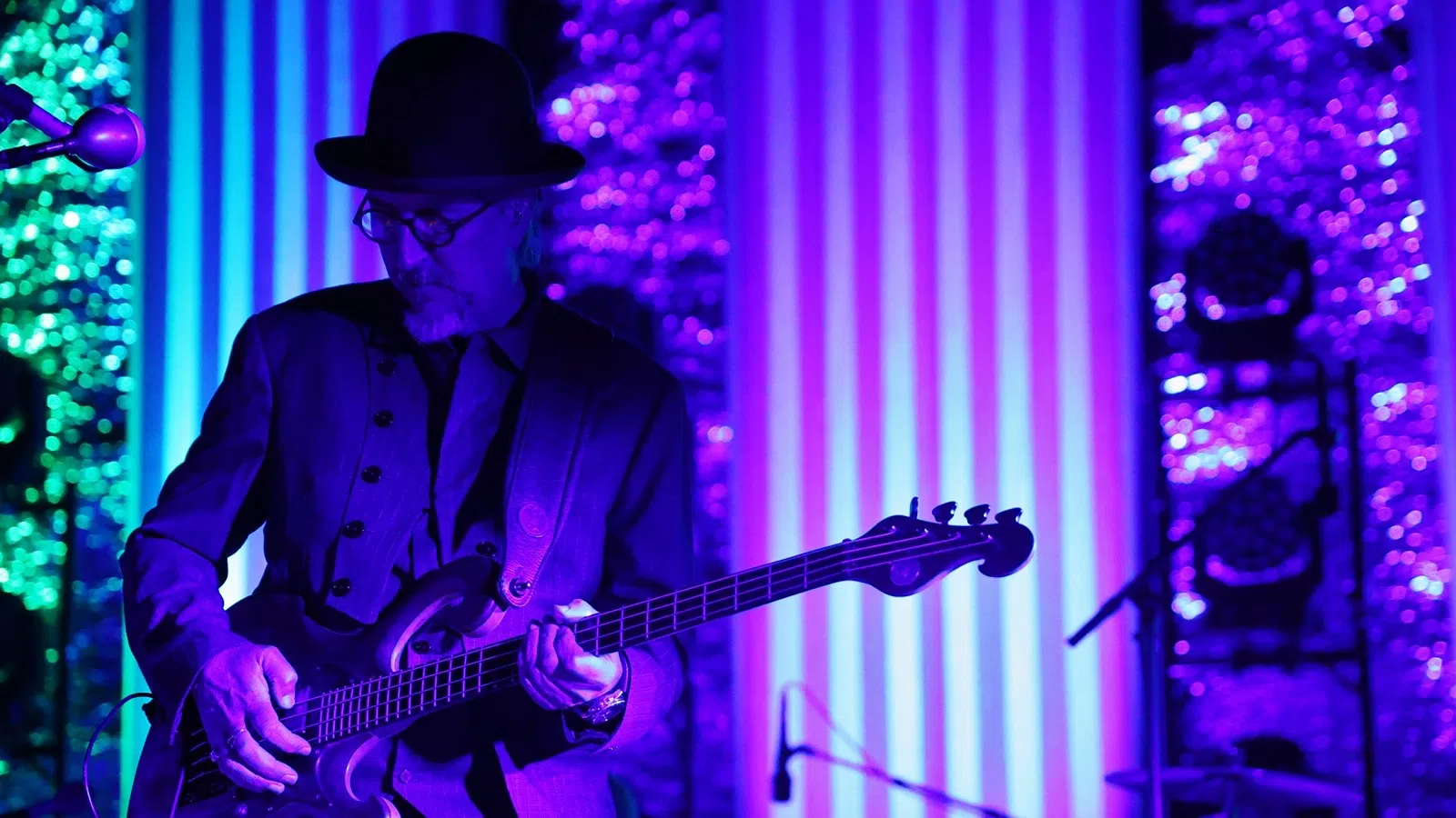 a man playing a guitar