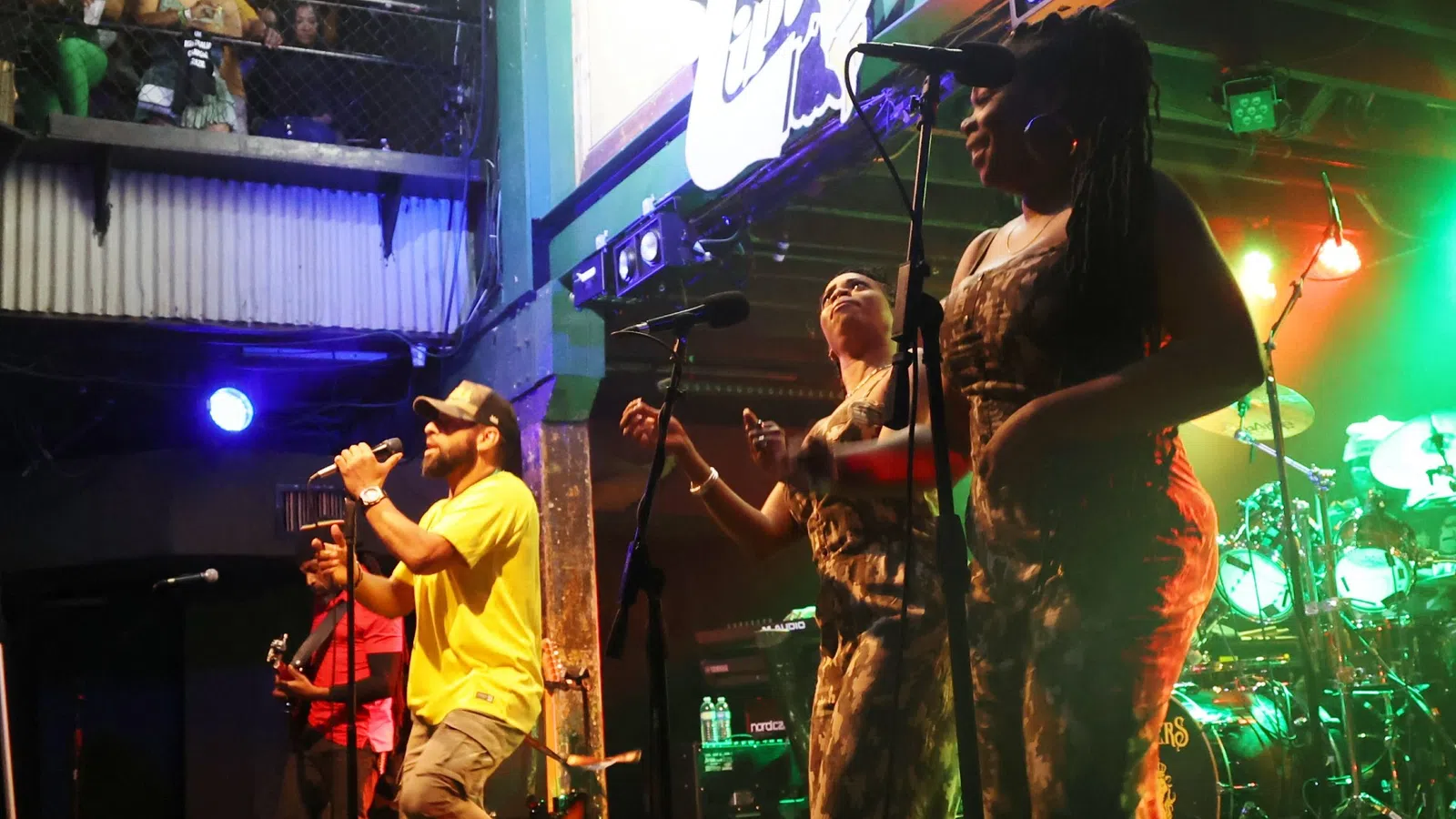 a group of people playing instruments