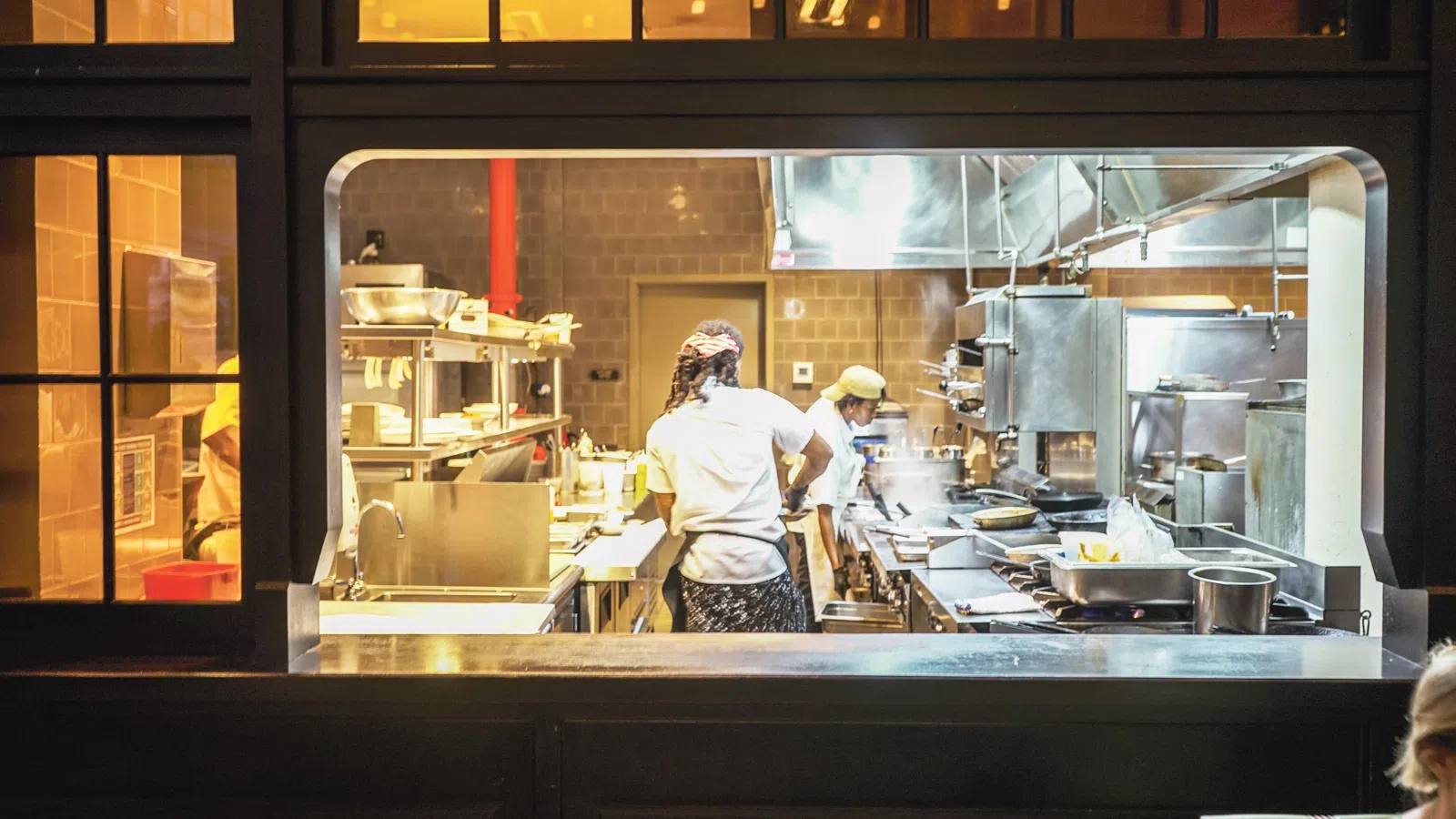 a chef cooking in a restaurant