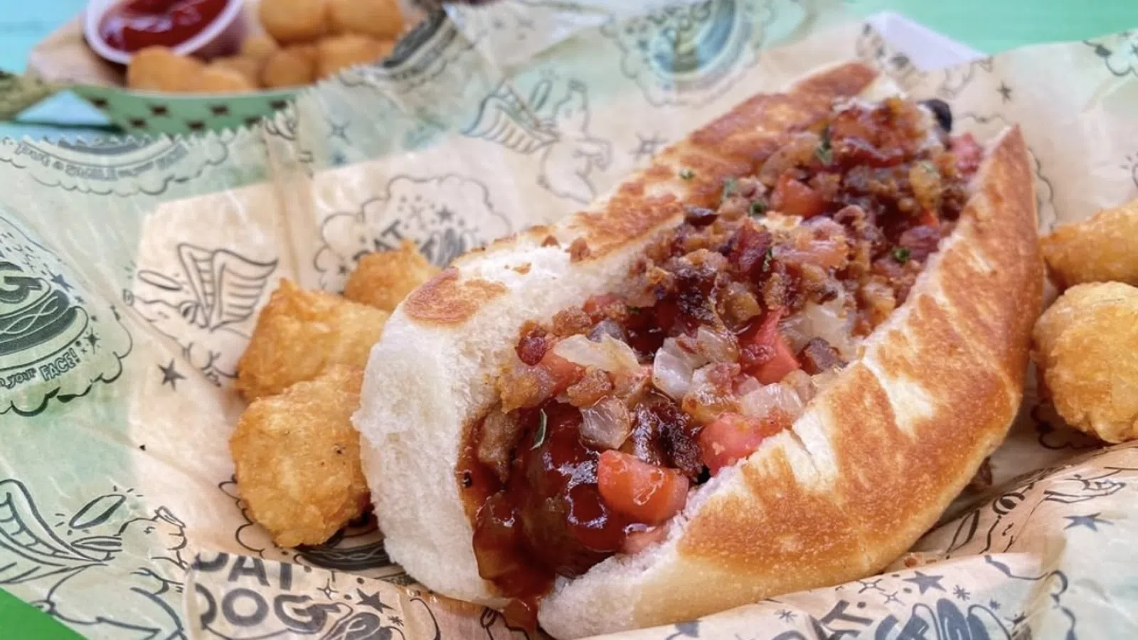 Son of a Saint & Dat Dog Team Up for National Hot Dog Day