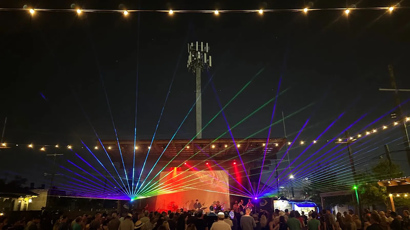 a crowd of people at a concert