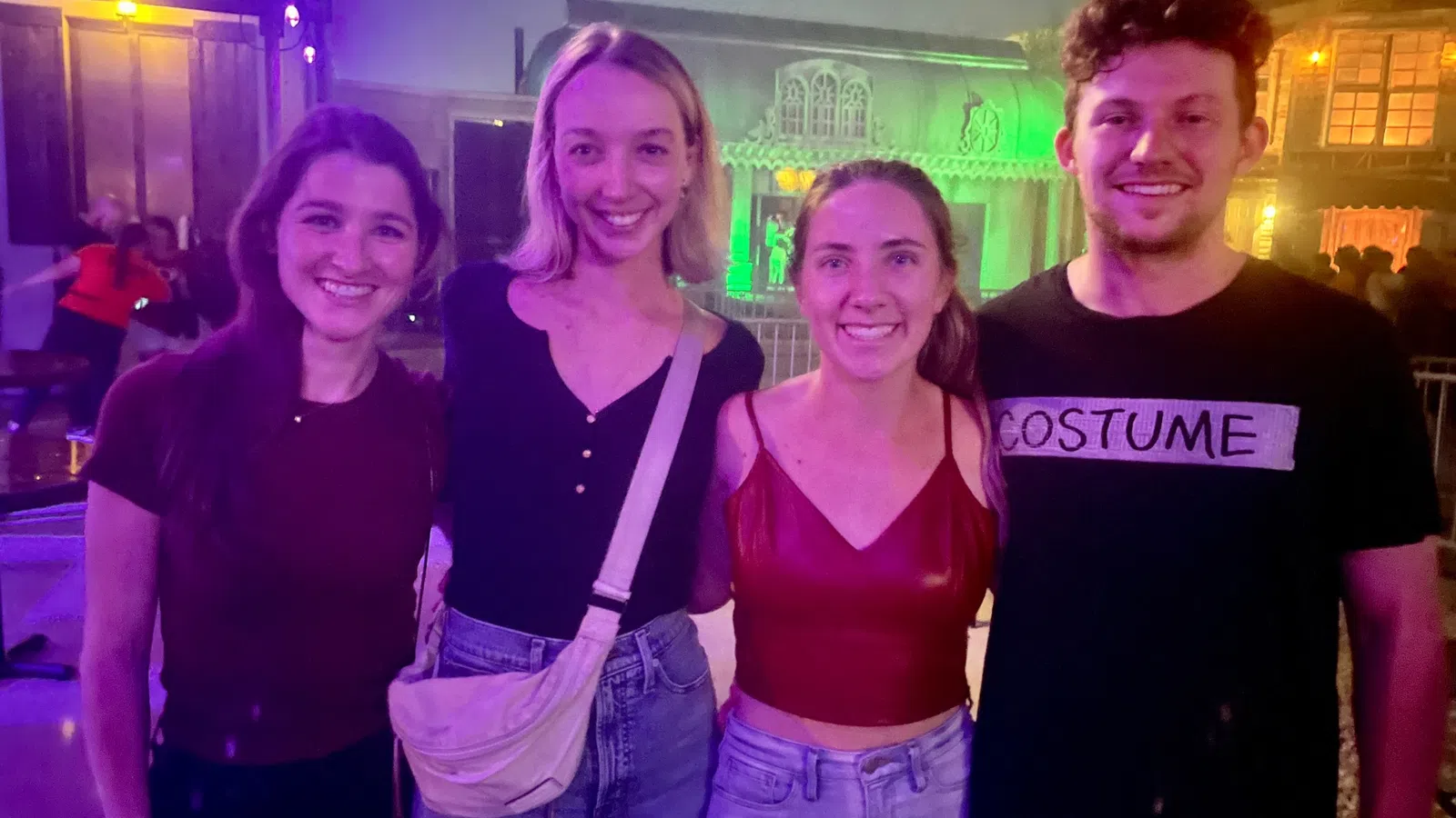 a group of people posing for a photo