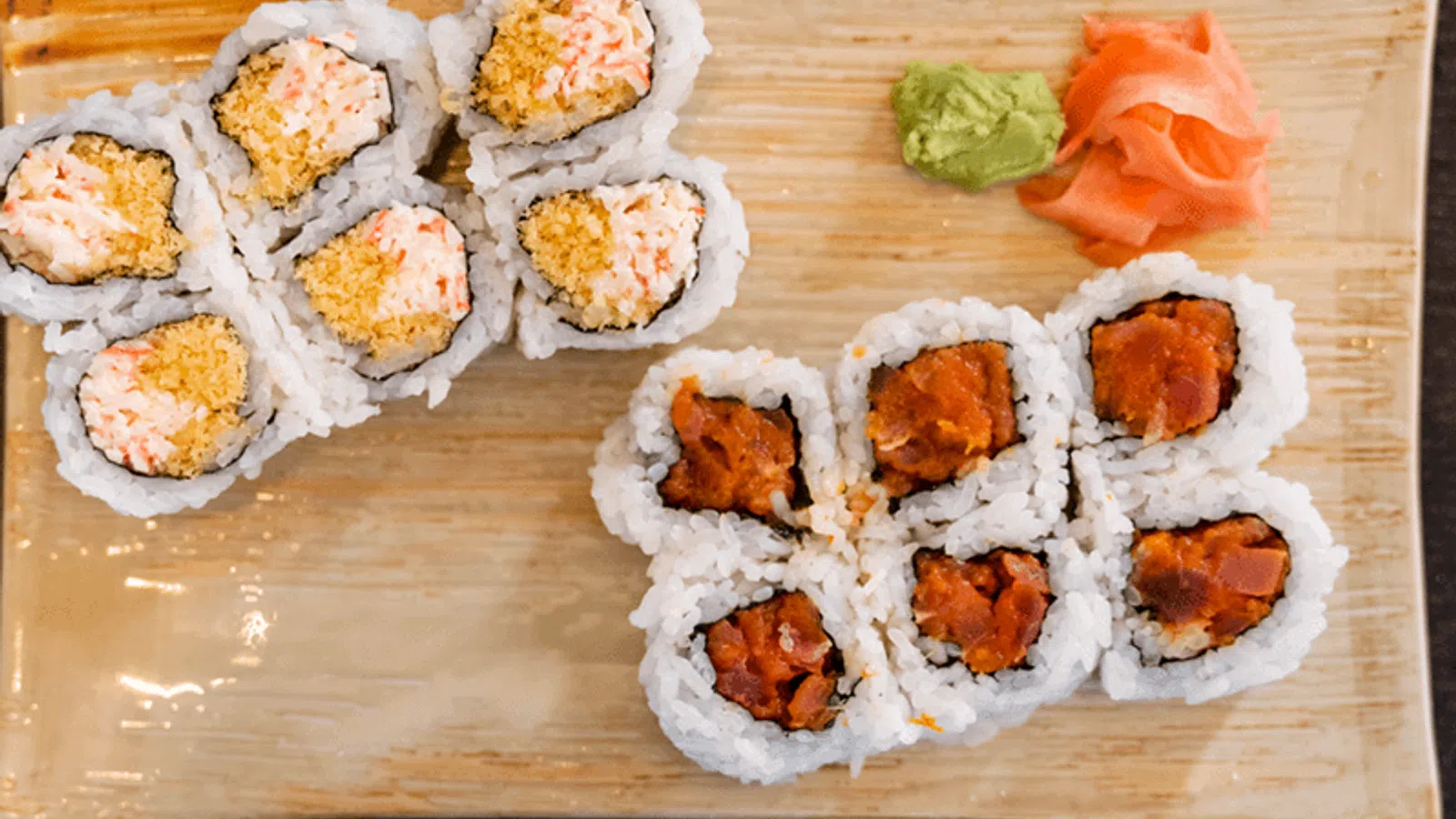 sushi on a plate