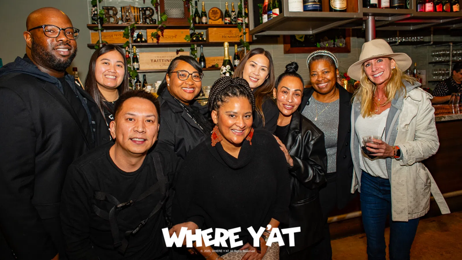 Celebrating Where Y'at Magazine Annual naughty or nice Christmas Party at Briquette Wine Room on Thursday December 12, 2025...