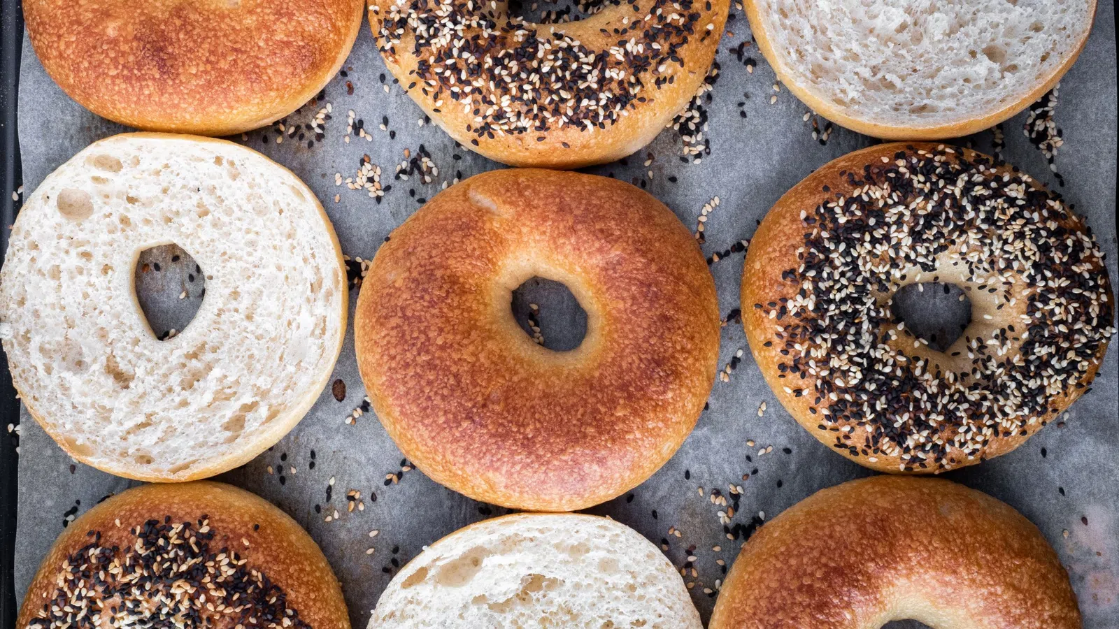 a group of donuts