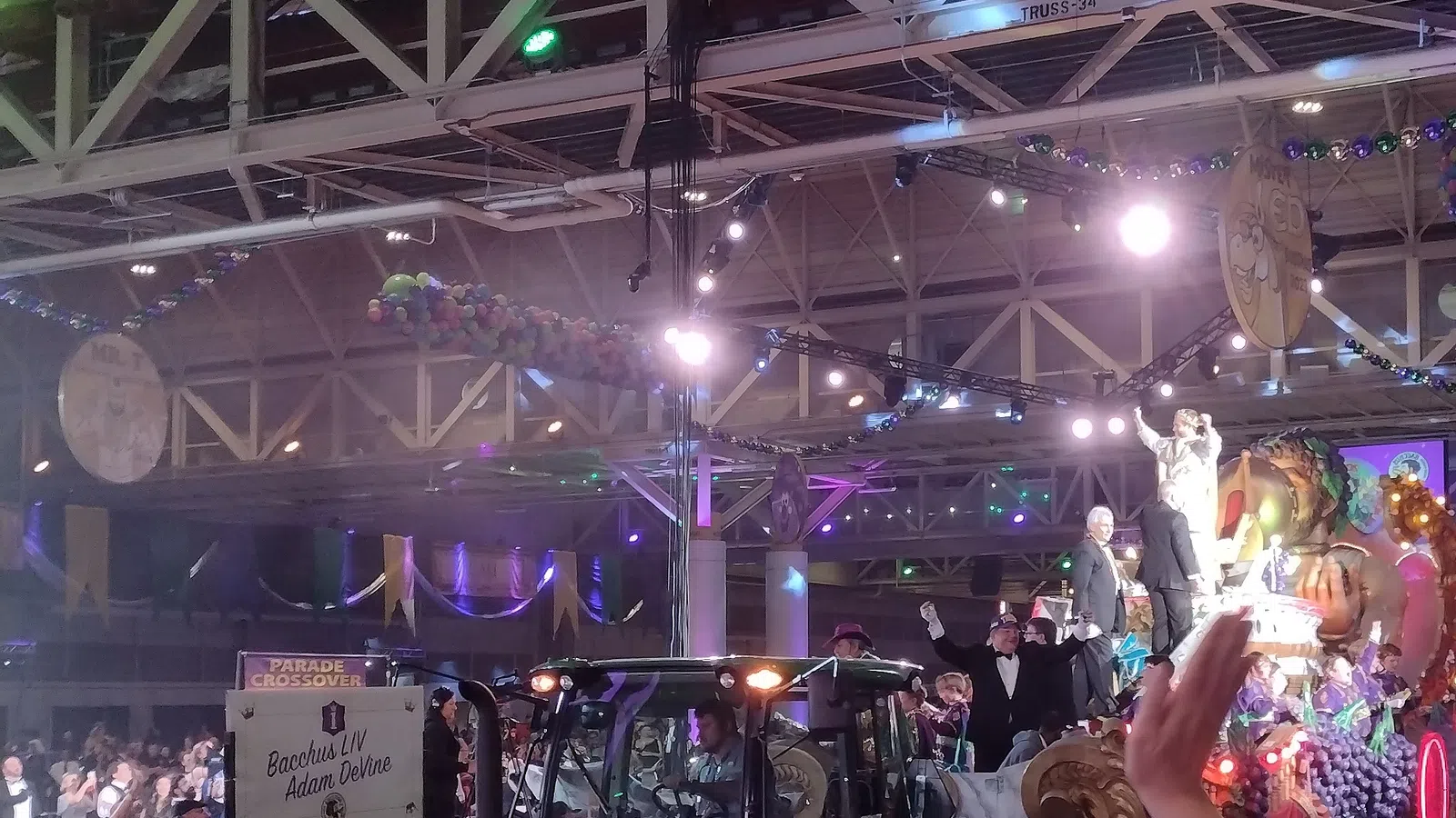 a band playing on stage