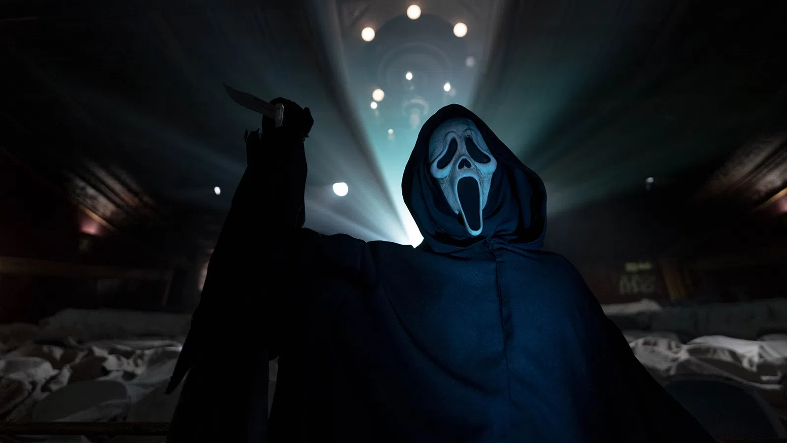 a person wearing a mask