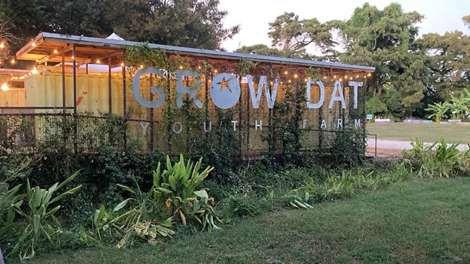 a sign on a fence