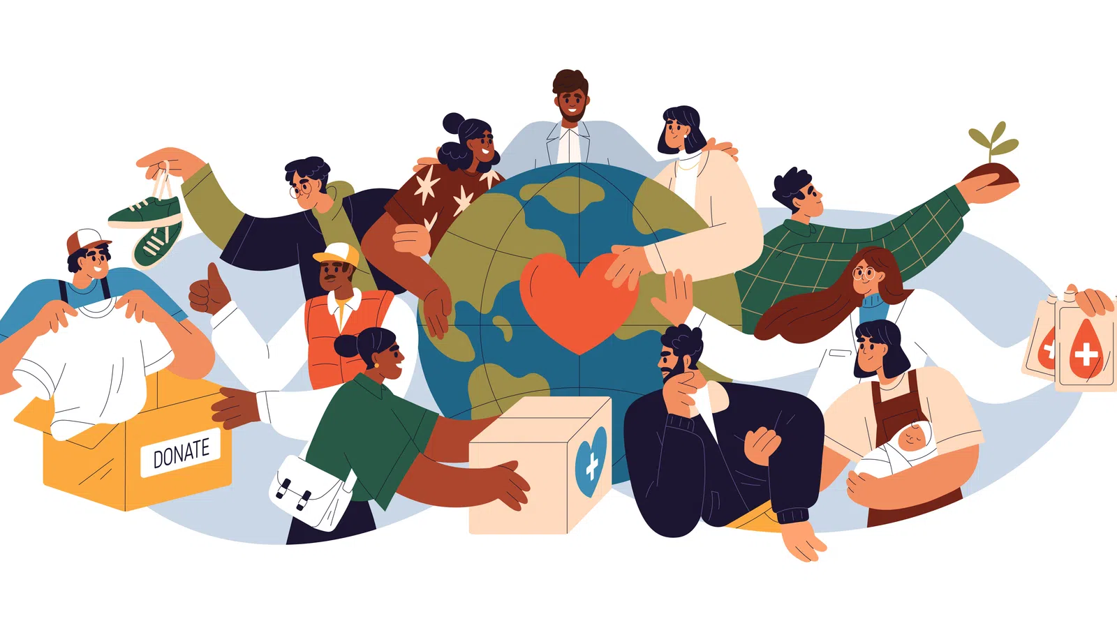 a group of people sitting on a couch